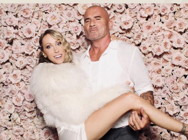 Tish Cyrus married Dominic Purcell in August.