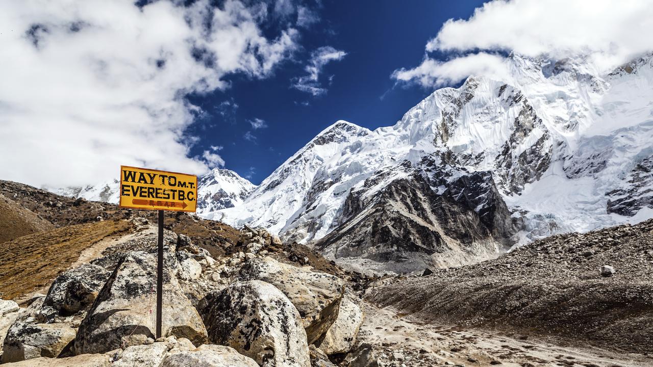 On the trail to Everest Base Camp