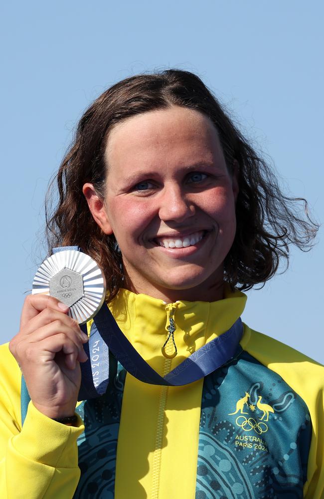 Silver medallist Moesha Johnson of Team Australia. Picture: Clive Rose/Getty Images