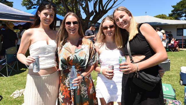 Woolamai Cup 2024. Ellie Newton, Charlee Walker, Abby Grabham and Kelsey Donohue. Picture: David Smith