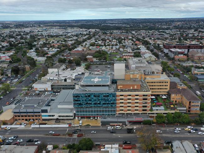 University Hospital Geelong. Picture: Alan Barber