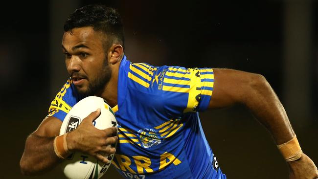 SYDNEY, AUSTRALIA — FEBRUARY 18: Bevan French of the Eels in action during the NRL Trial match between the Penrith Panthers and Parramatta Eels at Pepper Stadium on February 18, 2017 in Sydney, Australia. (Photo by Mark Metcalfe/Getty Images)