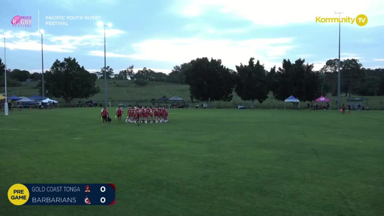 Replay: Gold Coast Tonga v Queensland Barbarians (U16 boys) - 2024 Pacific Youth Rugby Festival Day 1