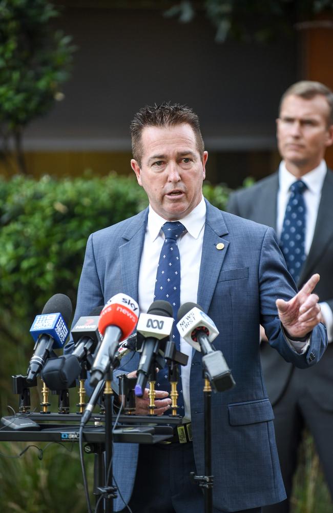 Acting Deputy Premier Toole has spoken out in support of his leader John Barilaro. Picture: NCA NewsWire/Flavio Brancaleone