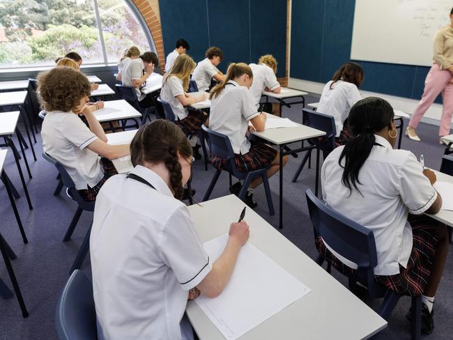 The VCE general maths exam contained two errors. Picture: David Swift