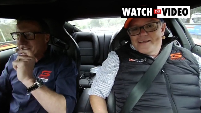 Scott Morrison appears at Bathurst 1000 (7Sport)