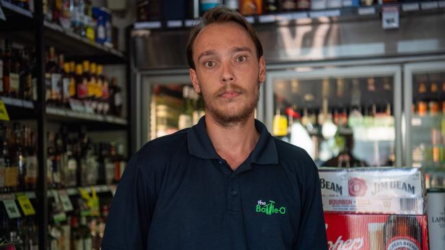 Humpty Doo Tavern bottle-shop worker Alex Hyde. Picture: Pema Tamang Pakhrin