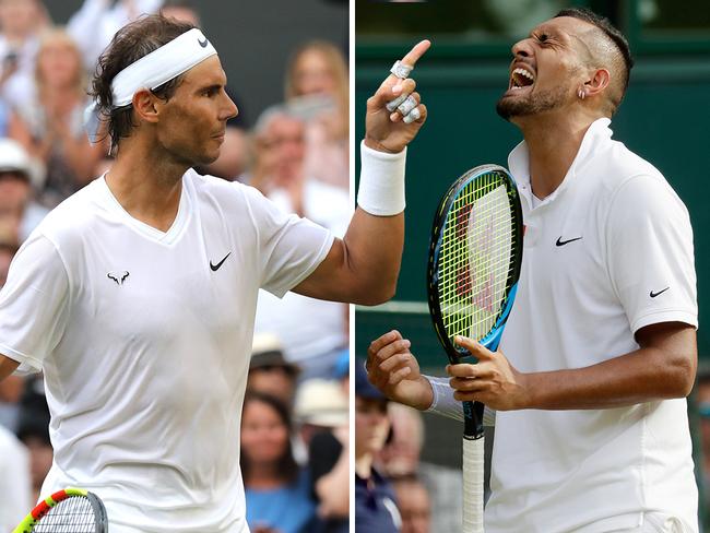 Rafael Nadal and Nick Kyrgios shared a Wimbledon epic overnight.