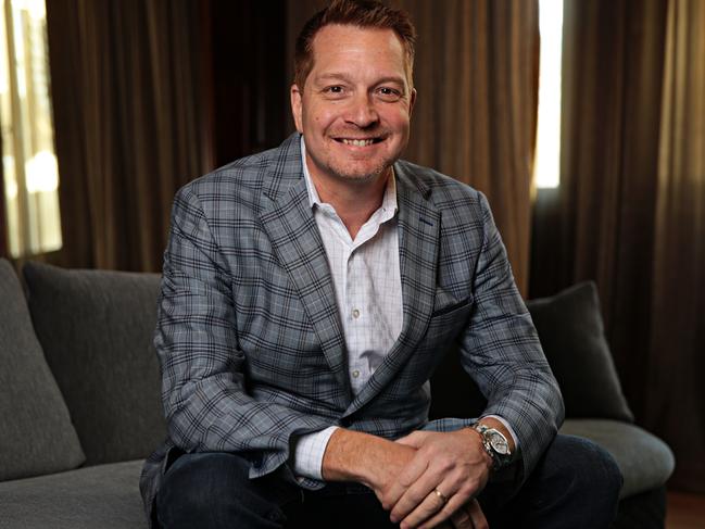 George Kurtz the CEO of US-listed cyber security company CrowdStrike at the QT hotel in Sydney in 2019. Picture: Adam Yip