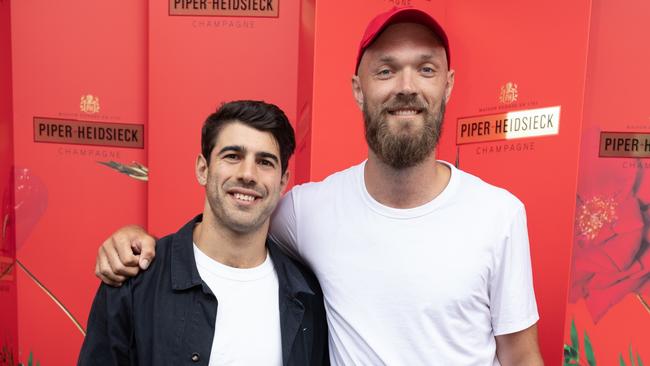 Christian Petracca and Max Gawn. Picture: Fiona Hamilton