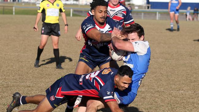 Zac Beecher, pictured against Runaway Bay, was strong again against Mudgeeraba. Picture by Richard Gosling