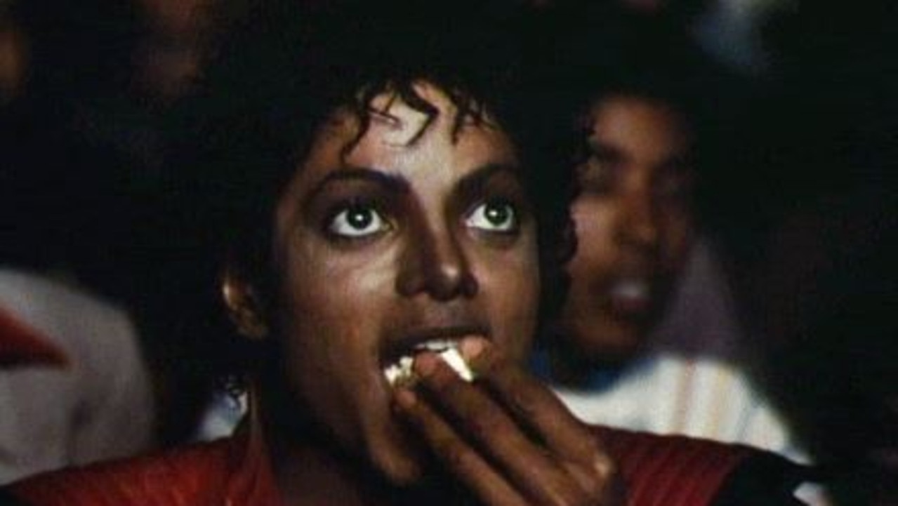 Michael Jackson GIF eating popcorn