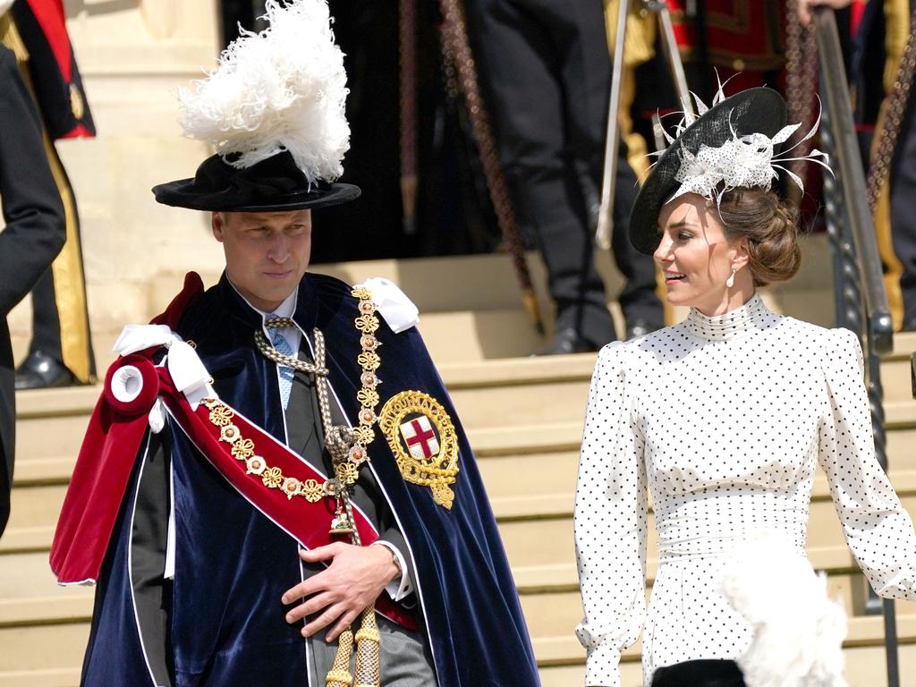 Prince William made his first appearance as Prince of Wales at the service. Picture: Getty Images