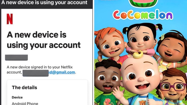 A Twitter user revealed that his Netflix had been hacked by someone in Oman who watched every episode of Cocomelon. Picture: @SaeedDiCaprio/Twitter