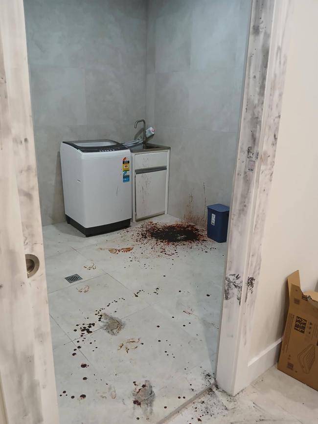 The bloody aftermath of the attack.