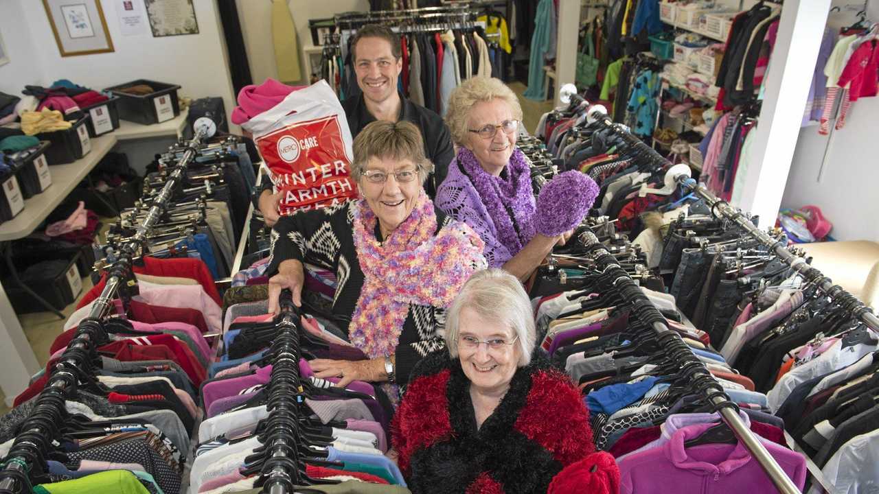 SUPPORTING OTHERS: Asking for the community’s help to support Metro Care&#39;s Winter Warmth Appeal are (from front) Muareen McQuillan, Marjorie Lorenz, Wilma Brodie and Matt Gregg. Picture: Kevin Farmer