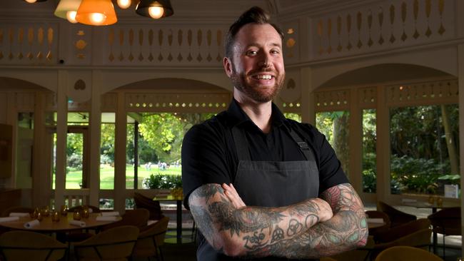 The Botanic Gardens Restaurant’s new executive chef Justin James. Picture: Tricia Watkinson.