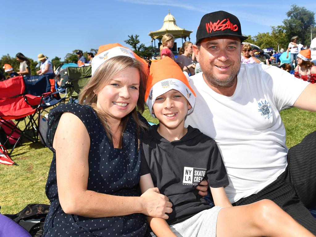 Michele Holmes, Kai, Michael Holmes. Picture: AAP / Keryn Stevens