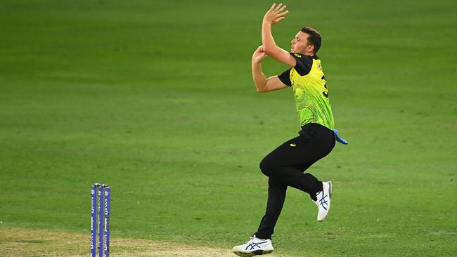 Hazlewood thrived bowling an old-school length. Picture: Getty Images