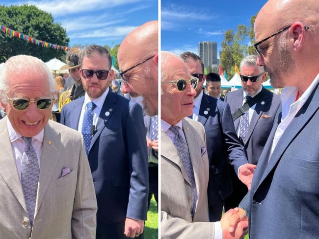 Former Aussie rugby player Mark “MG” Geyer has revealed a cheeky remark from The King, who he met at a barbecue in Sydney’s west. Picture: Instagram/@triplembreakfast