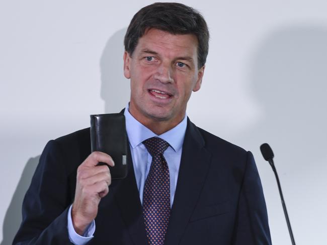 Australian Minister for Cybersecurity Angus Taylor speaks during a Microsoft Australia press conference in Canberra, Tuesday, April 3, 2018. Australians' government data will be stored in top secret cloud computing servers in Canberra as part of a deal with Microsoft. (AAP Image/Lukas Coch) NO ARCHIVING