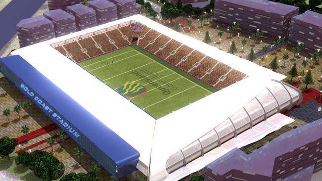 The final plans for Robina Stadium before construction began.