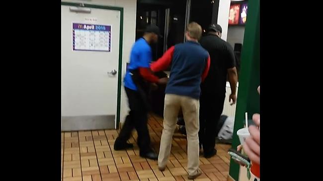 Maccas worker knocks out customer