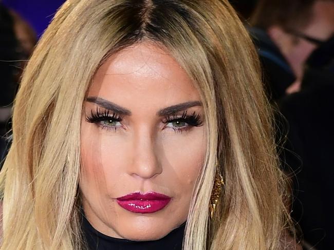 Katie Price arriving at the National Television Awards 2017, held at The O2 Arena, London. PRESS ASSOCIATION Photo. Picture date: 25th January, 2017. See PA Story SHOWBIZ NTAs. Photo credit should read: Ian West/PA Wire.