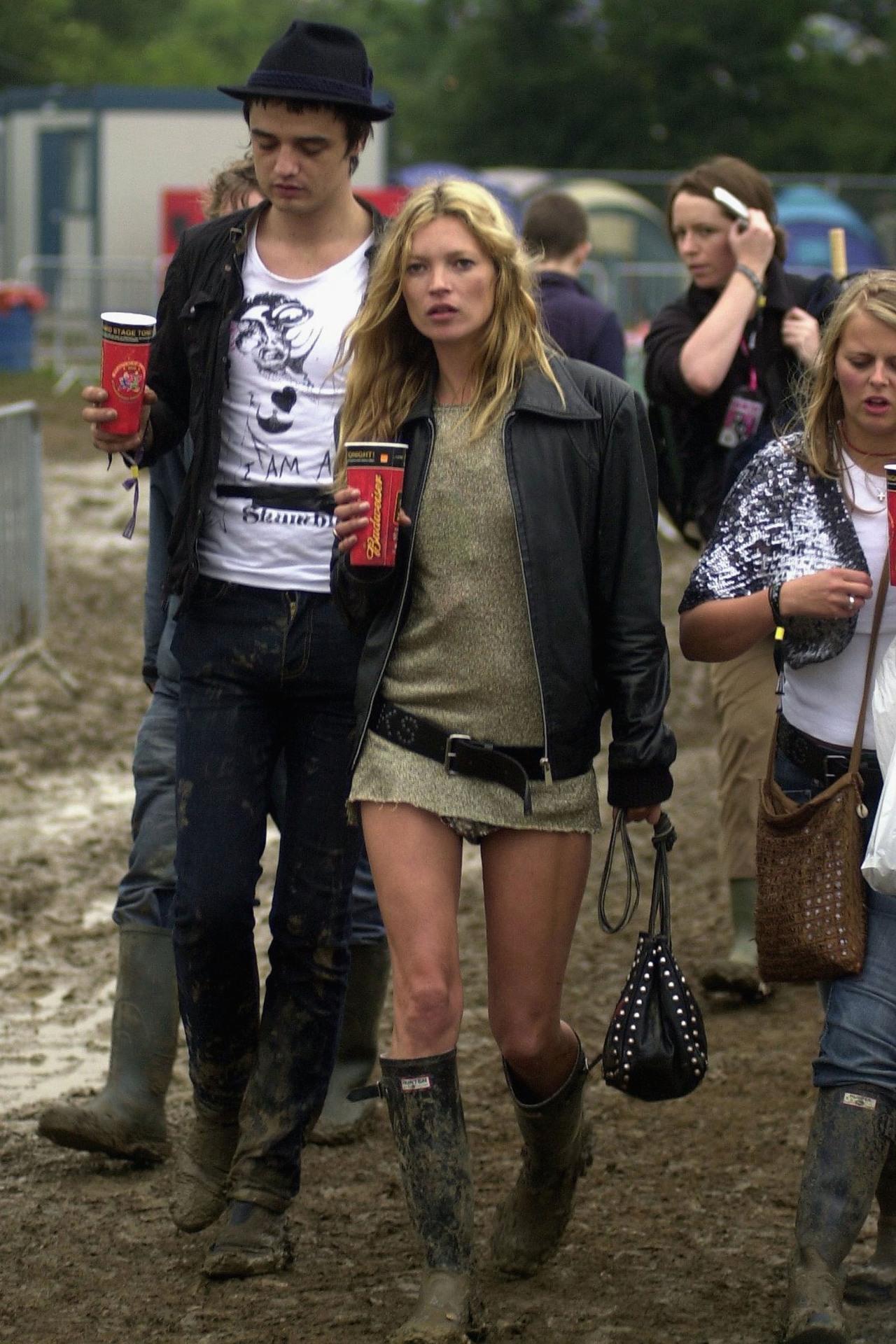 <h2><b>Kate Moss</b></h2><h3><b>The shift dress</b></h3><p><span>Think Kate Moss at Glastonbury&mdash;hell, think Glastonbury, and you&rsquo;ll probably call this look to mind. The image of the supermodel stomping through Pilton in a metallic shift dress, leather jacket and wellington boots has become synonymous with noughties festival style&mdash;the ultimate embodiment of the era&rsquo;s aspirationally sleazy, laissez-faire attitude.</span></p>