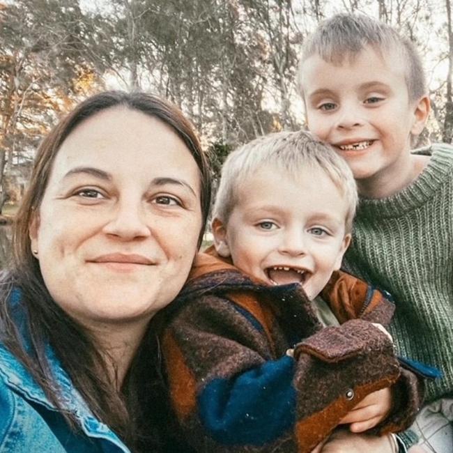 Jessica is now cancer-free with an eight-year-old and a three-year-old. Picture: Supplied