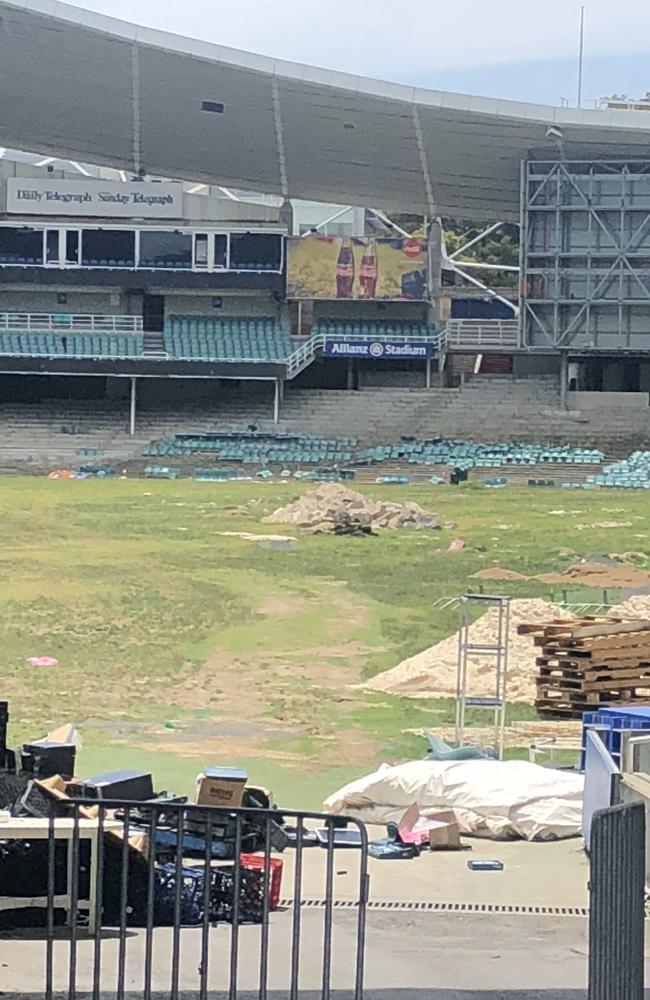 Demolition has begun on Allianz Stadium, which critics say should have been refurbished rather than completely replaced. 