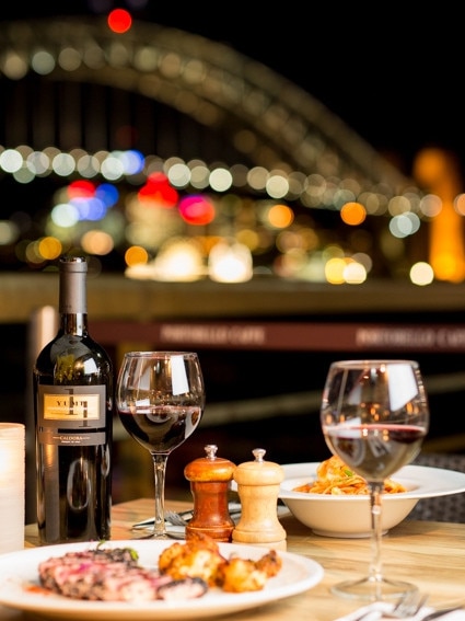 Food with an amazing view at Portobella Caffe. Picture: Supplied