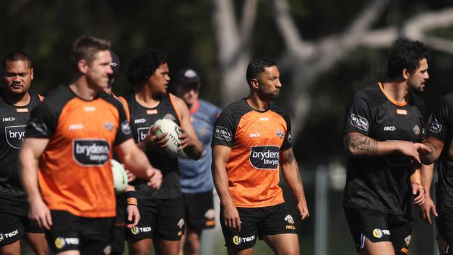 Benji Marshall will part ways with Wests Tigers at the end of the season. Picture: Brett Costello