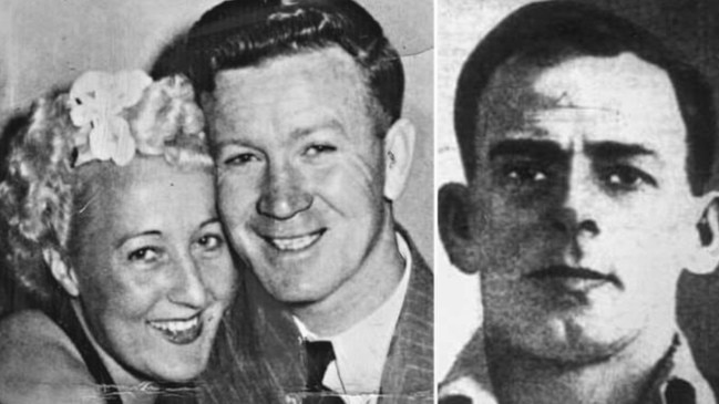 Yvonne Fletcher with her first husband, who she poisoned five years before also poisoning her second husband (right). Picture: Supplied