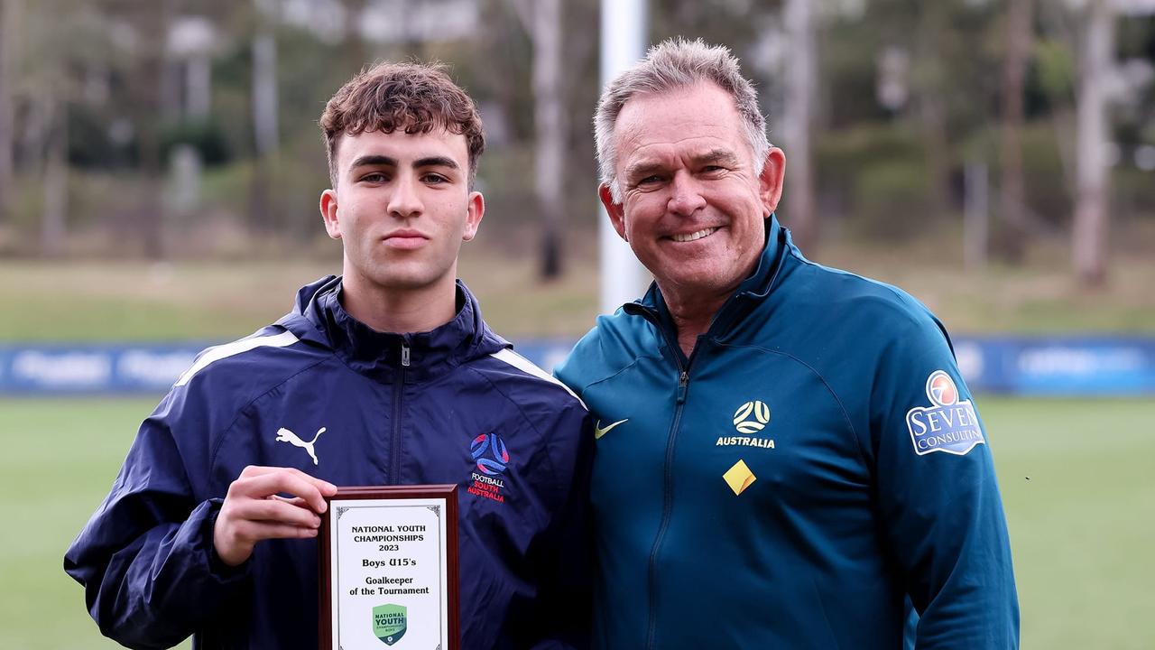 Noah Ellul was named Goalkeeper of the Tournament at the 2023 National Youth Championships.