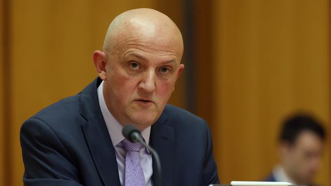 ASIO boss Mike Burgess in Parliament House in Canberra on Thursday. Picture: Gary Ramage