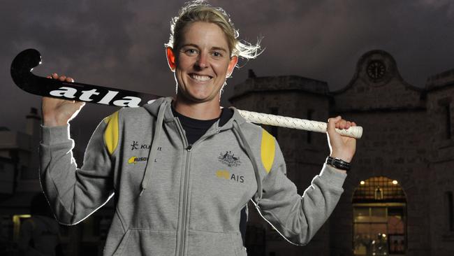 Hockeyroos goalkeeper Rachael Lynch.