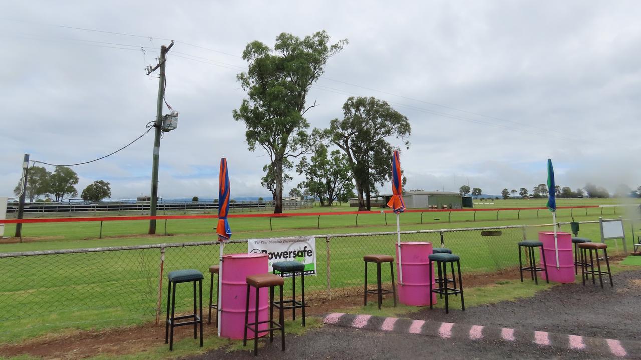 The rain didn't stop the fun at Kumbia Race Course Melbourne Cup.