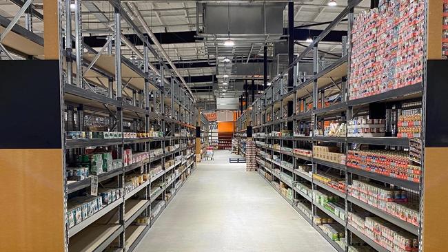 The shelves were fully stocked ahead of Wednesday's grand opening at Fresh &amp; Save at Stockland Shopping Centre, in the area that formally housed Target.