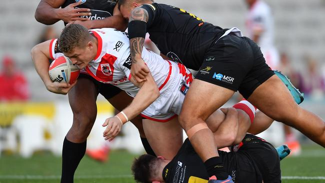 Eddie Blacker will also make his NRL debut for the Dragons. Picture: Robb Cox/NRL Photos