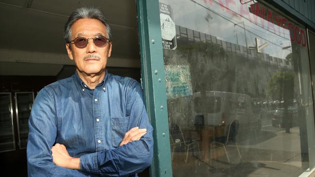 Matthew Wong at his vacant shop in Glen Waverley. Picture: Hamish Blair