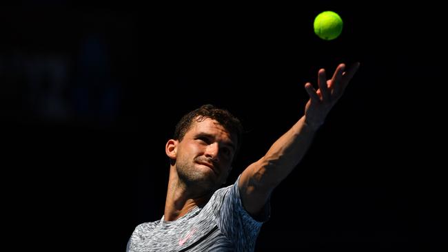 Bulgarian Grigor Dimitrov had to work hard to overcome Korea’s Hyeon Chung. Picture: Getty Images