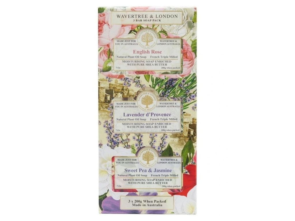 Wavertree &amp; London Floral Trio Soap Set