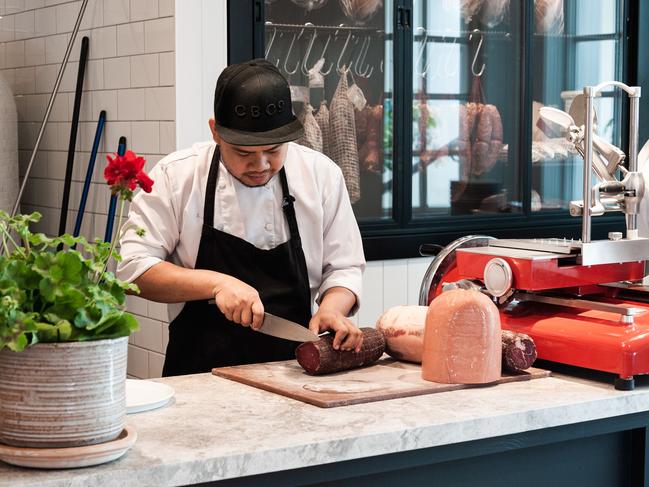 At work in the new pizza kitchen at the refurbished Portsea Hotel