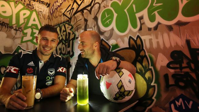 Kosta Barbarouses with George Calombaris.