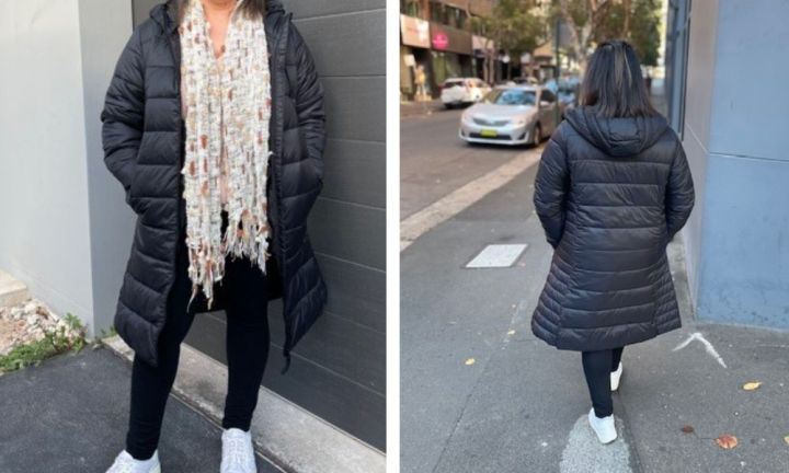 Longline puffer store jacket kmart