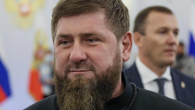 Ramzan Kadyrov is in “serious condition” according to Ukrainian defense officials. Picture: AFP