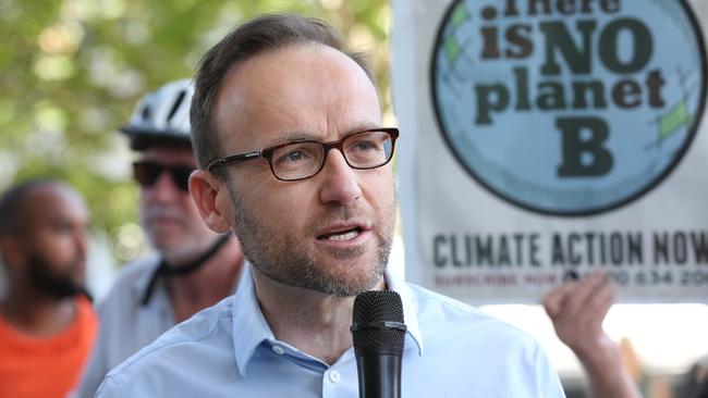 There’s blokes you would ring if you were in a scrape, and then there’s Adam Bandt. Picture: AAP/David Crosling