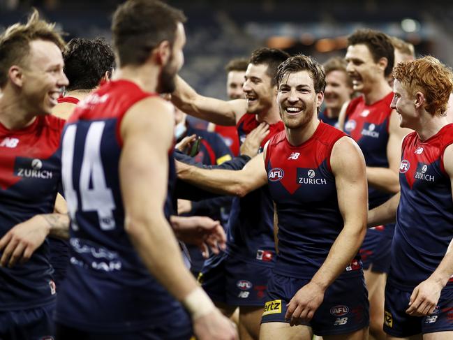 The Demons got the better of the Cats in round 23. Picture: Dylan Burns / AFL Photos via Getty Images