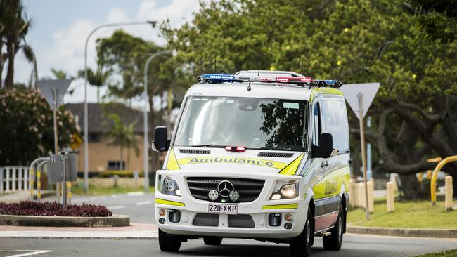 Paramedics were called to Herbert St, Gladstone, after a female cyclist was hit this afternoon.